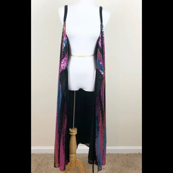 NWT ZARA MULTI COLOURED SEQUENCE DRESS - Picture 7 of 15